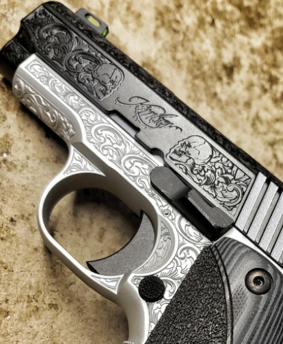 custom pistol engraving